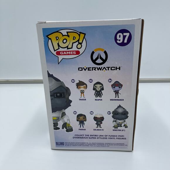 Overwatch Winston Funko Pop Games 6" Vinyl Figure #97 NIB - Picture 3 of 6